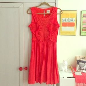 Reiss Loulou Ruffle Silk Dress